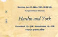 Hardin York Ticket